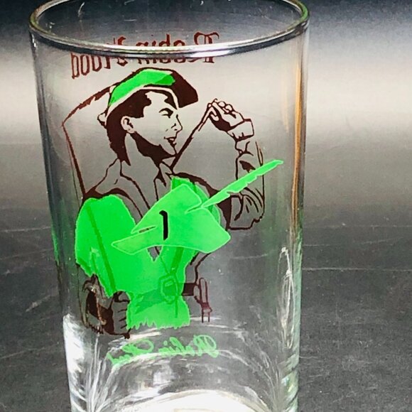 Vintage 50s Robin Hood #1 Juice Cup: Federal Glass Swanky Swig Collectible - Picture 3 of 6